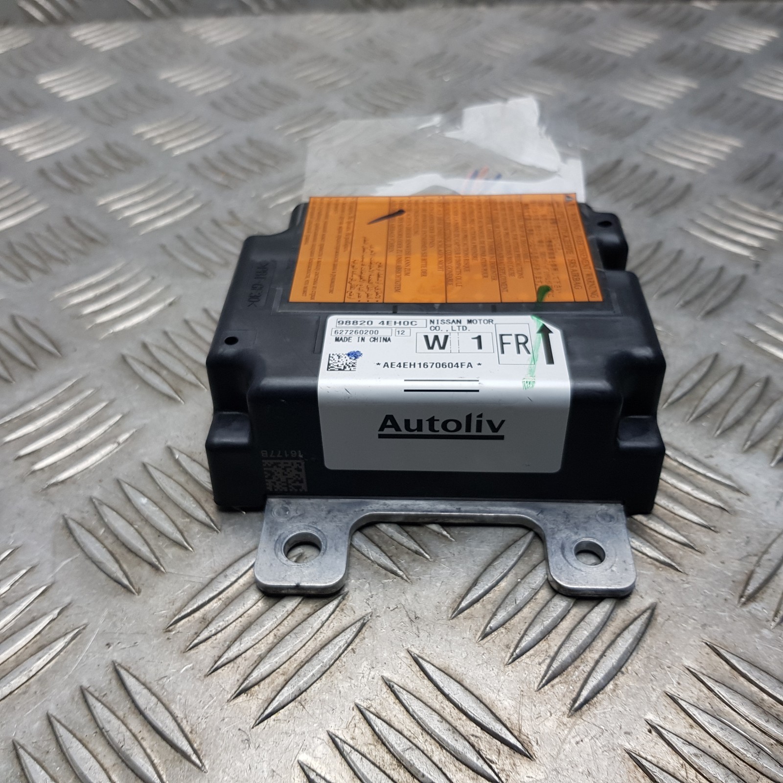 2016 NISSAN QASHQAI J11 1.5 DCI AIR SRS BAG CONTROL MODULE UNIT 988204EH0C