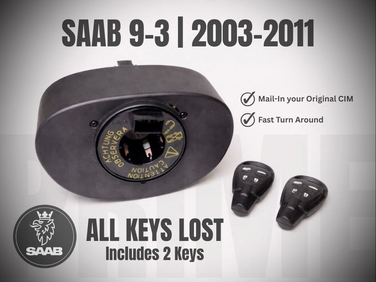 🔑 Saab 9-3 2003-2011 CIM Key Programming All Keys Lost 2 Keys Plug & Drive 🚗