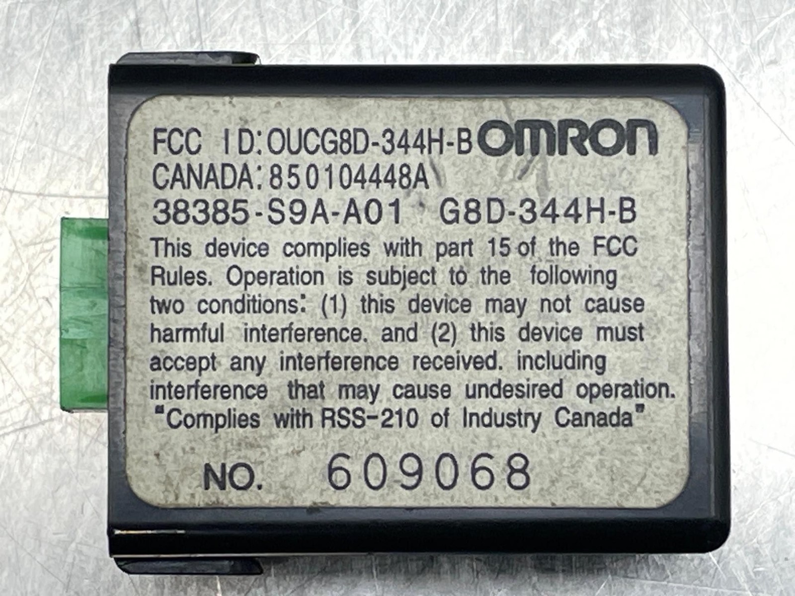 2006 Honda CRV Keyless Entry Control Module Unit Omron OEM 38385-A9A-A01 02-06