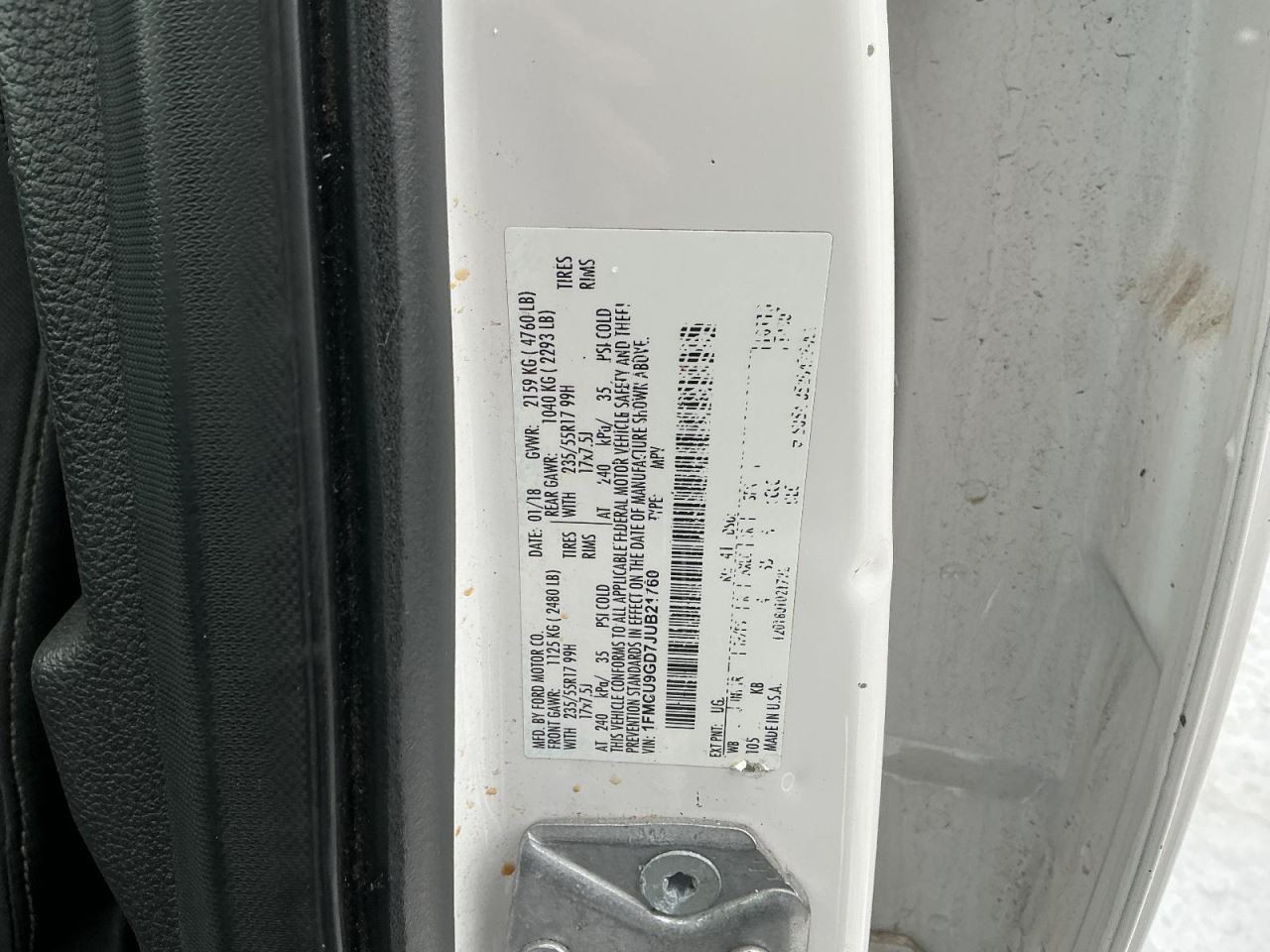 Engine ECM Electronic Control Module 1.5L Fits 17-19 ESCAPE 872983
