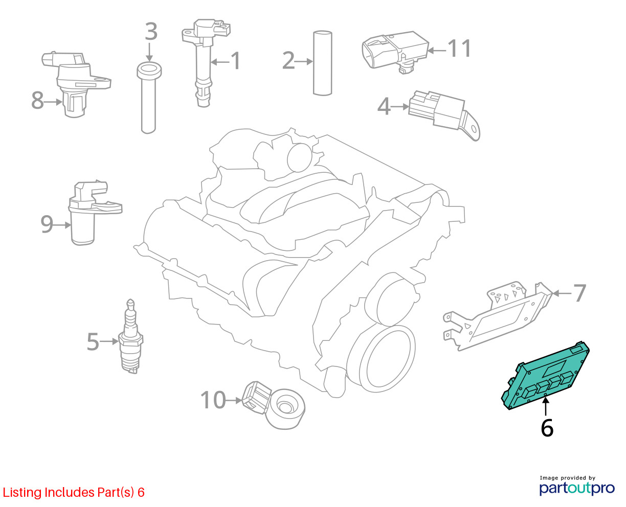Dodge Caravan Engine Control Computer Ecu Pcm Ecm Pcu Oem 68243295ab EBNGA