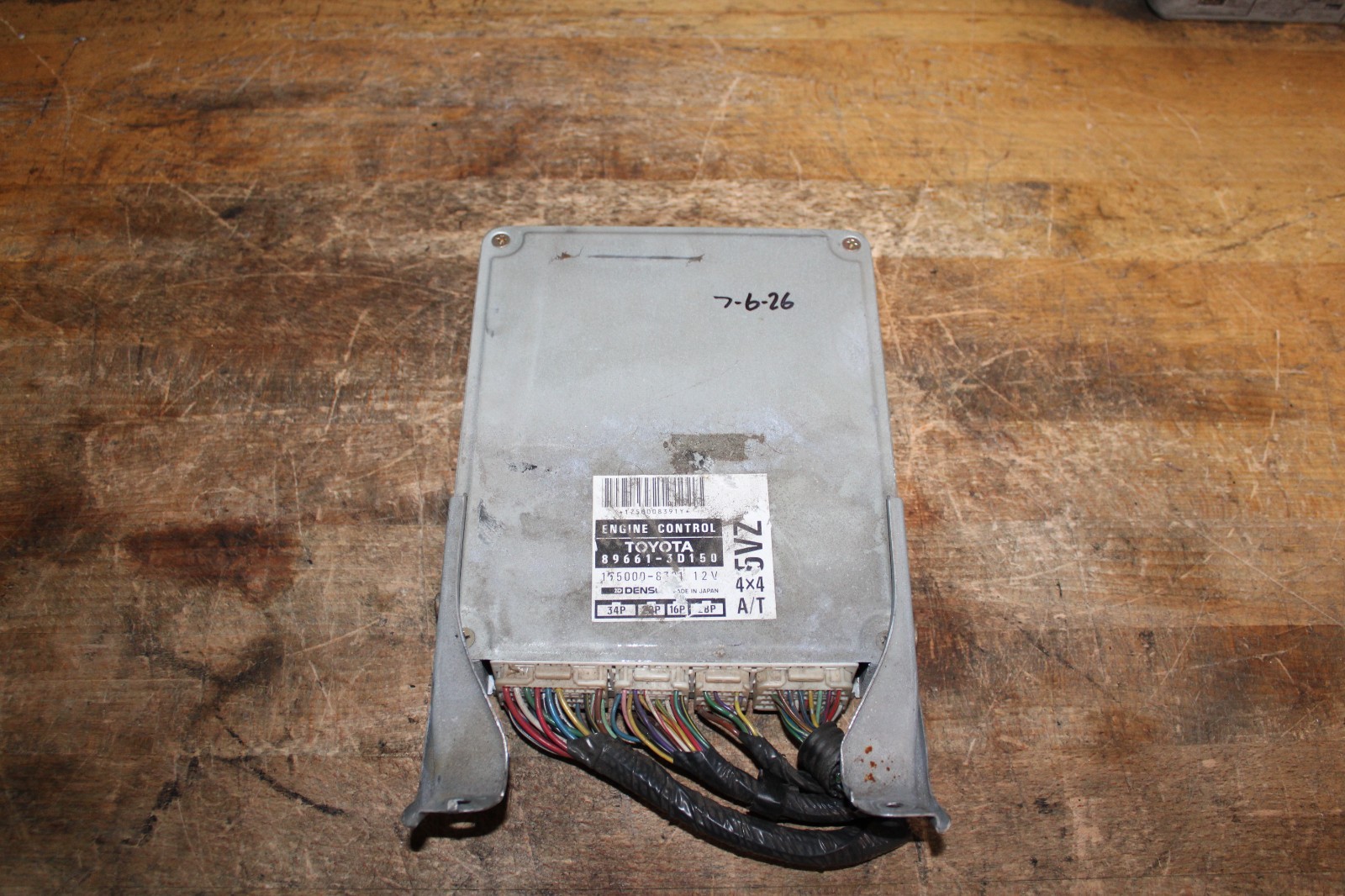 🚗1996 Toyota 4Runner 3.4L 4×4 AT Engine Computer Module ECM ECU 89661-3D150✅