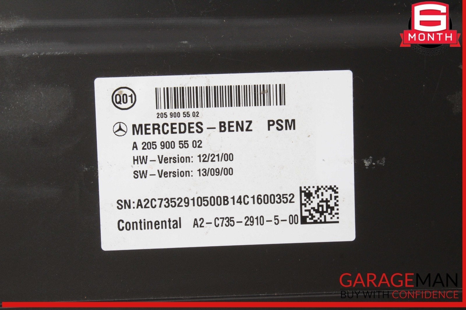 Unknown 2059005502/ A2059005502/ A 205 900 55 02 OEM