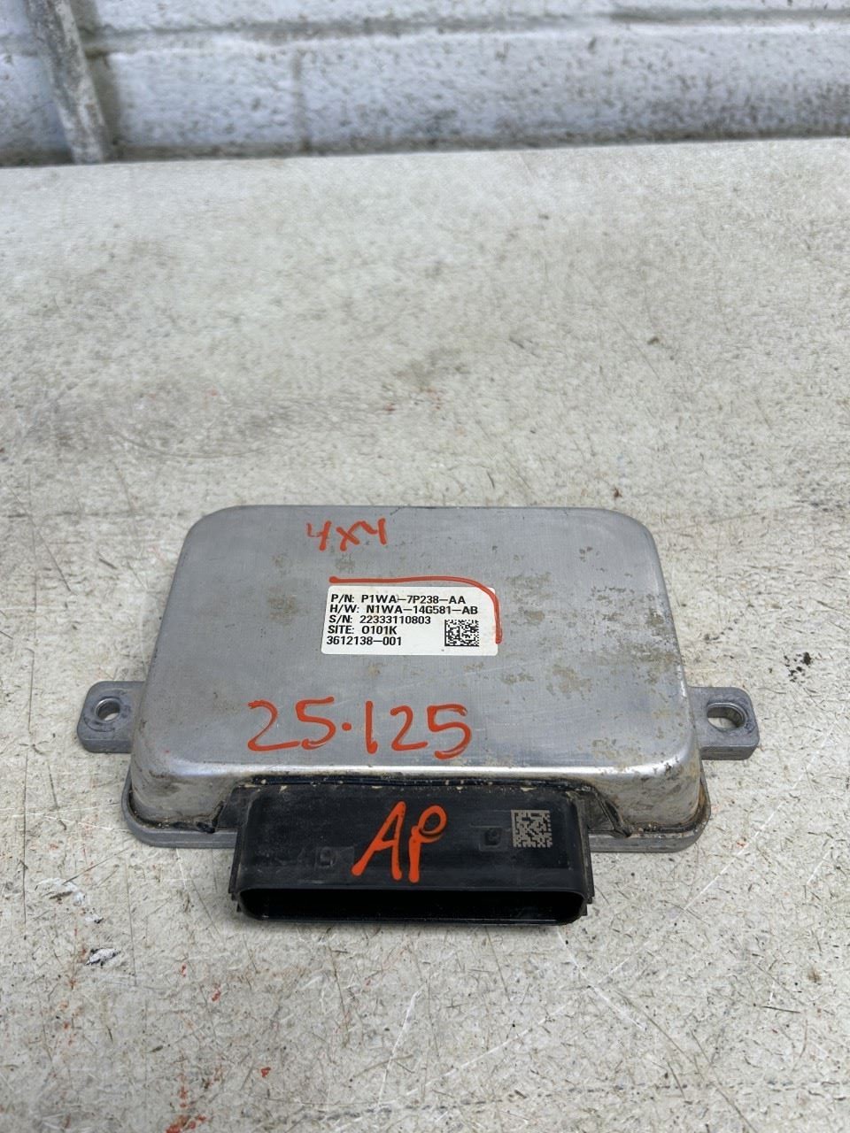 2023 FORD BRNCO RPT 4X4 CONTROL MODULE OEM ID P1WA7P238AA
