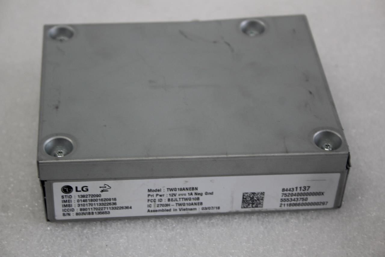 2018-2020 BUICK REGAL COMMUNICATION CONTROL MODULE ONSTAR UE1 84431137