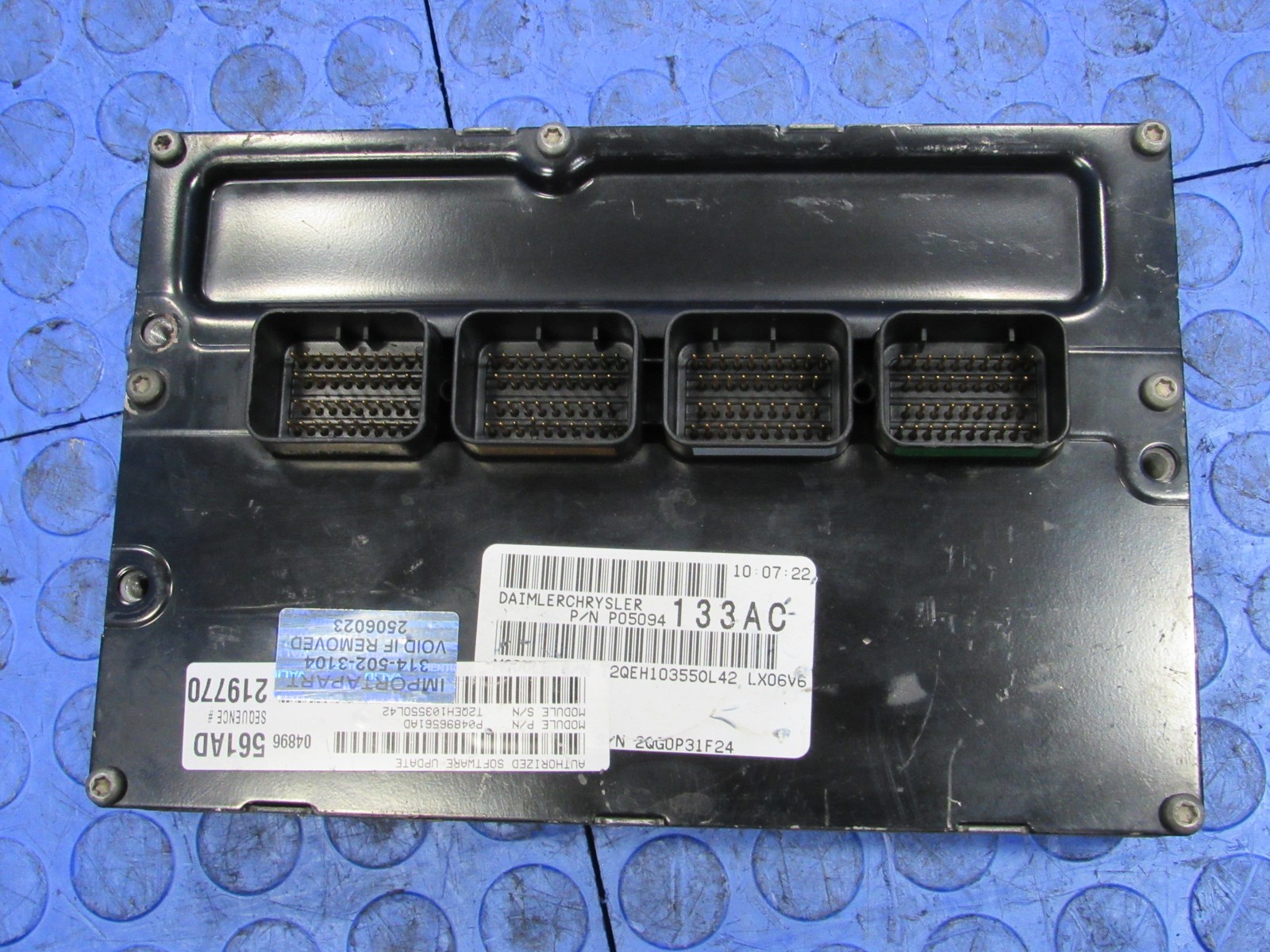 PROGRAMMED PLUG & PLAY 06 300 Magnum Charger 2.7L V6 ECM 04896561AD 561 PROG 023
