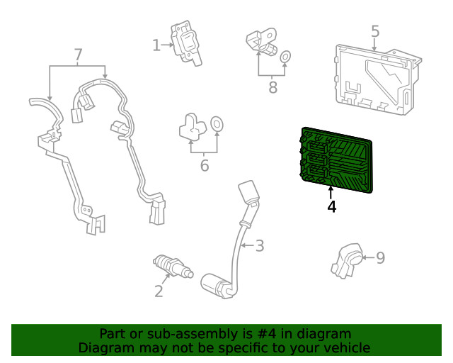 Genuine GM Engine Control Module Assembly 12704477