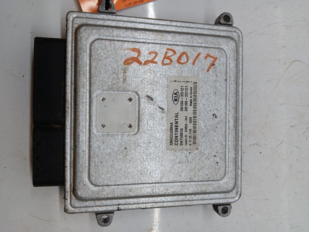 Engine ECM Electronic Control Module 2.4L VIN 1 Mpi Fits 11-13 SORENTO 144924