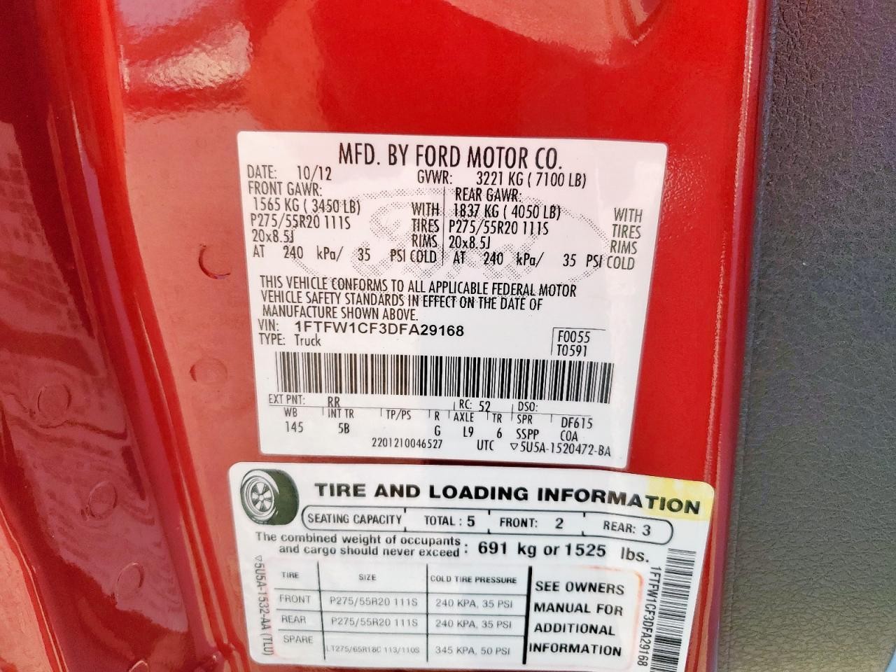 Used Body Control Module fits: 2013 Ford F150 PICKUP Body Control BCM RH kick pa