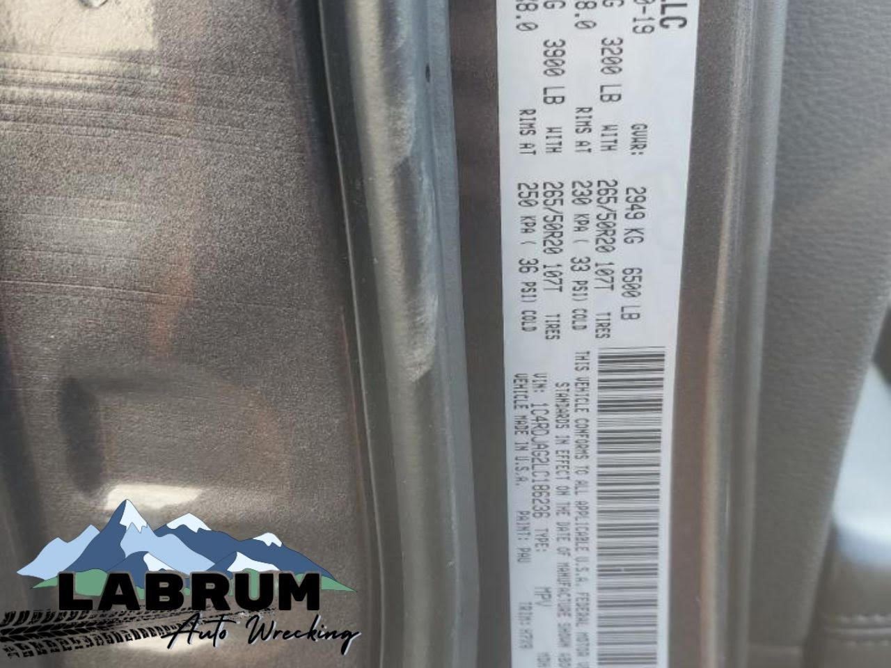 DURANGO 2020 YAW RATE SENSOR, P68411966AB 583293
