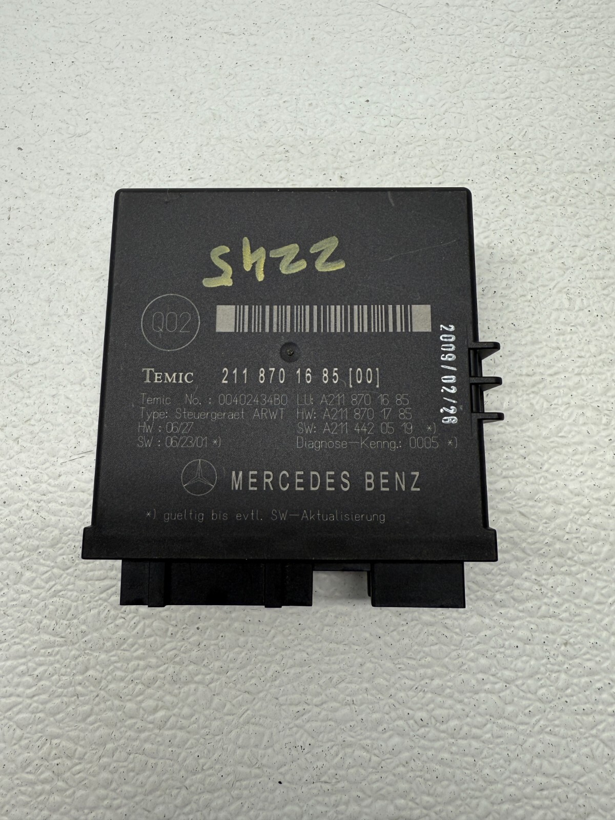 2006-2009 Mercedes W211 E350 E500 Wagon Trunk Release Opener Control Module OEM