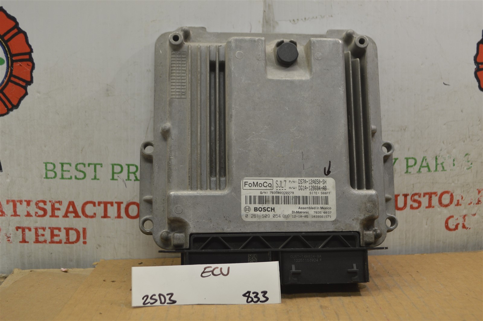 2013 Ford Fusion ECU DS7A12A650SH Engine Control Unit Module 833-25D3