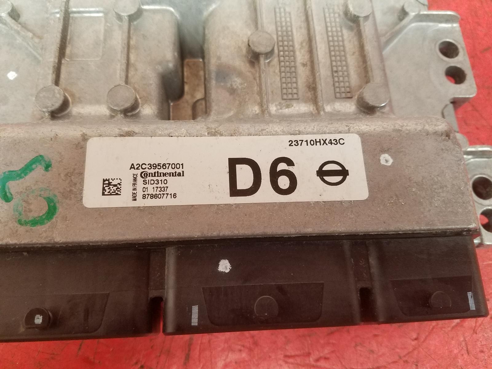 2018 NISSAN QASHQAI 1.5L DIESEL K9K646 ENGINE ECU