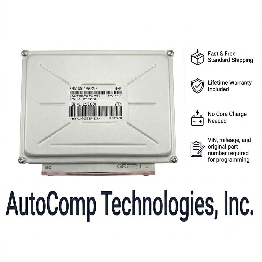 12586242 2004 CHEVROLET SILVERADO PROGRAMMED ENGINE COMPUTER MODULE ECU ECM PCM