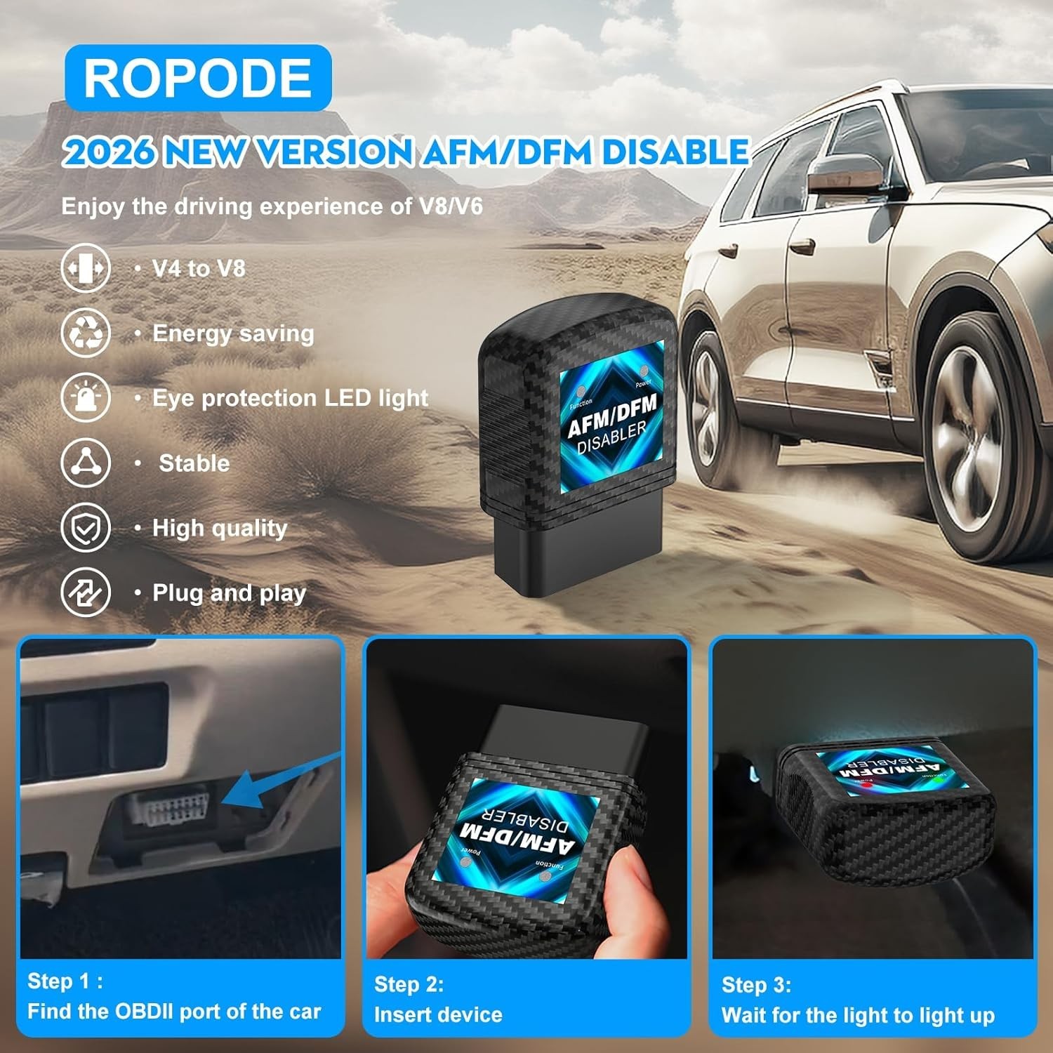Fuel Management Disabler AG001 Compatible with Chevy Silverado Tahoe Sierra