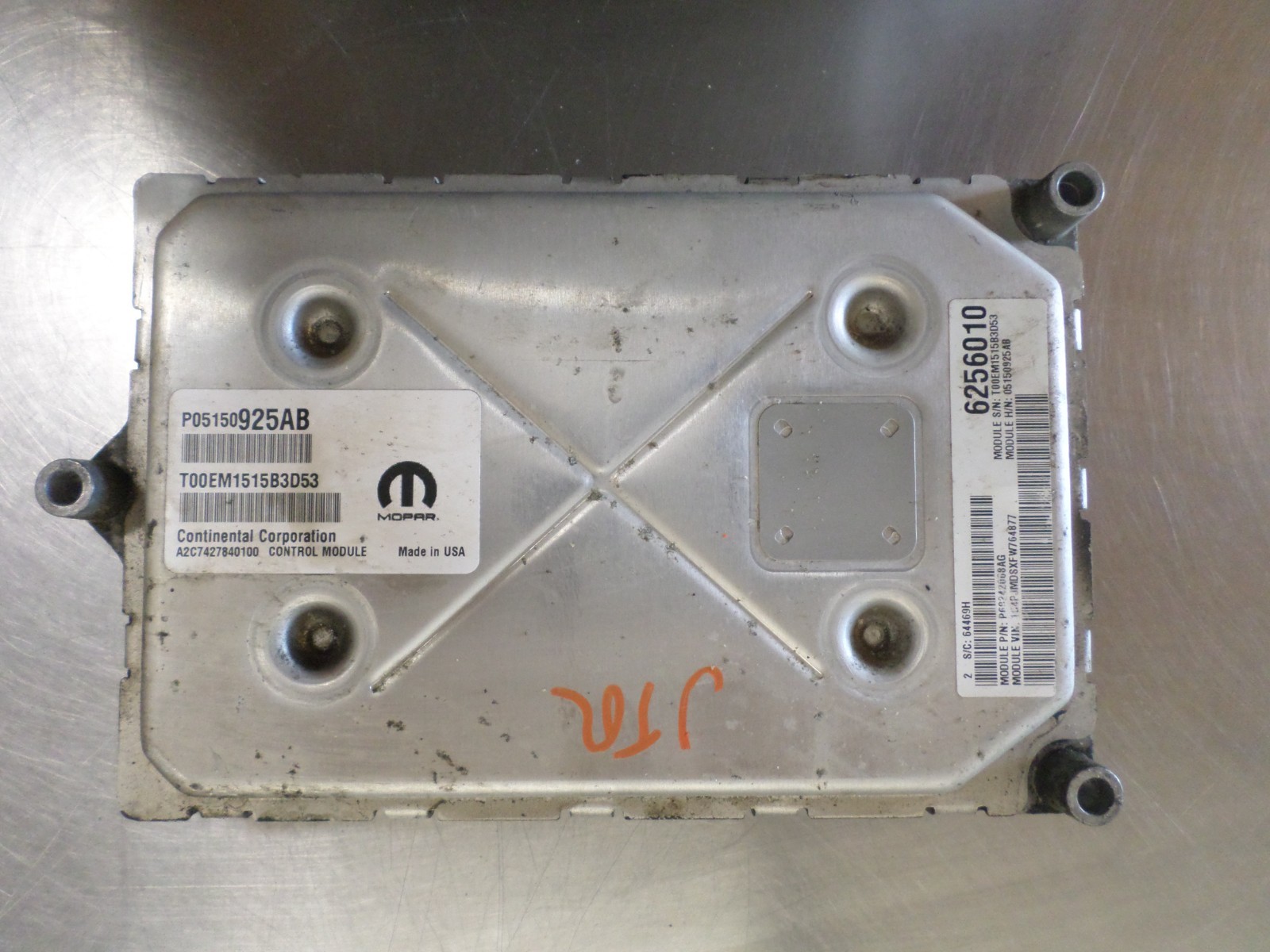 2015 Chrysler 200 3.6L Cherokee 3.2L Engine Control Module ECM PCM 05150925AB *J