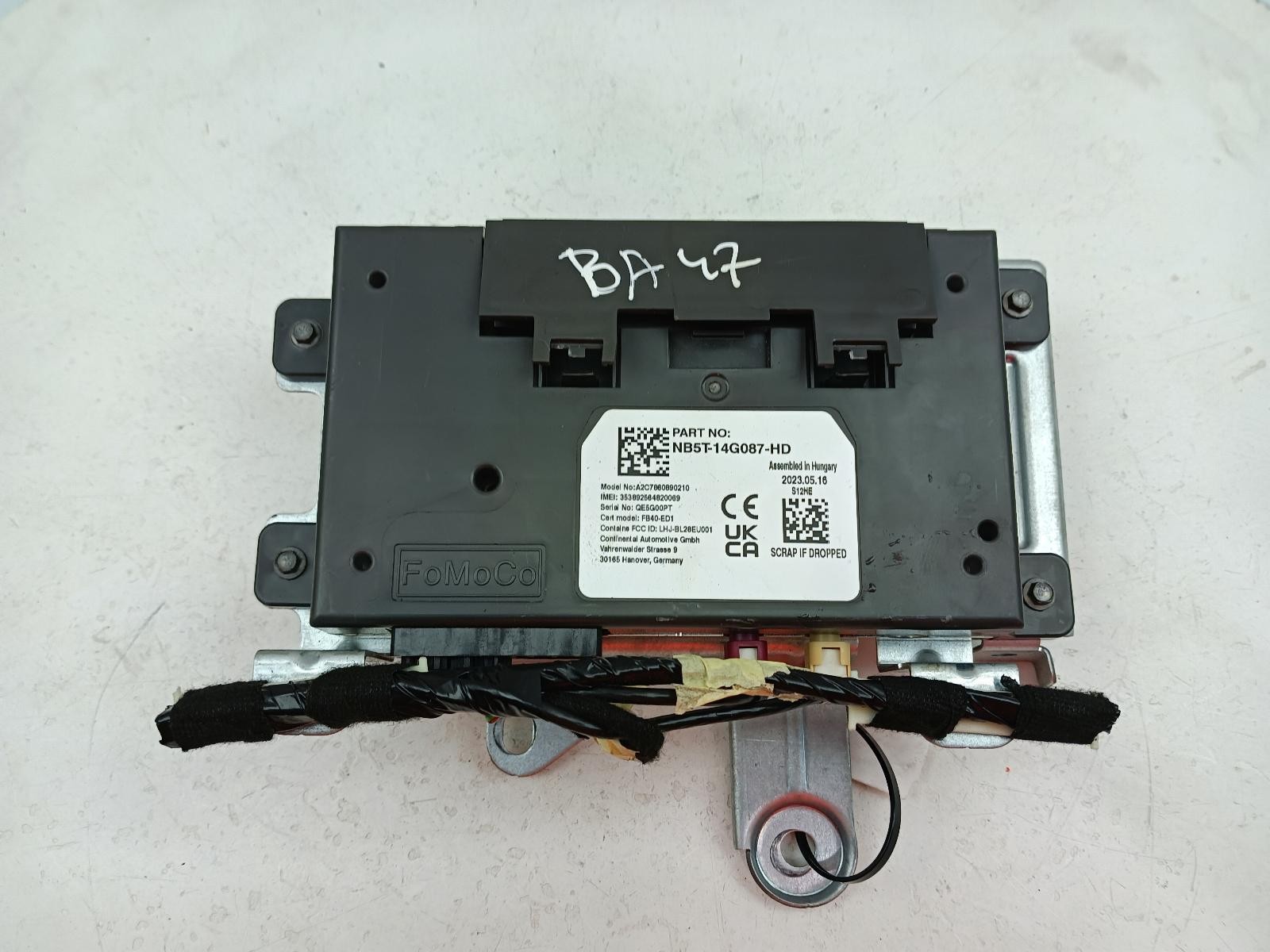 FORD FIESTA TELEMATICS CONTROL MODULE ECU NB5T-14G087-HD MK8 2017-2025