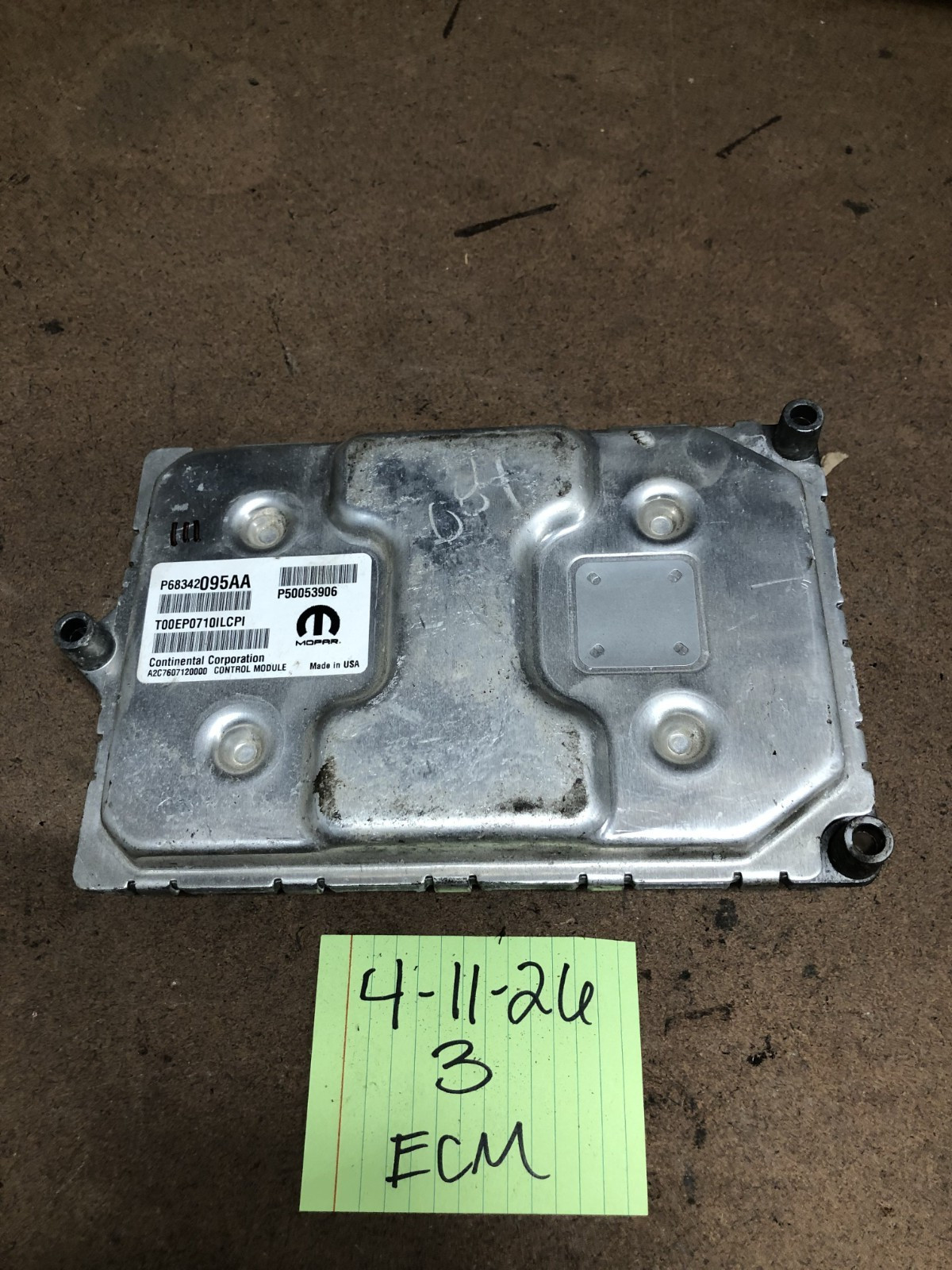 2017-2020 Jeep Compass Engine Computer Control Module ECM ECU PCM P68342095AA