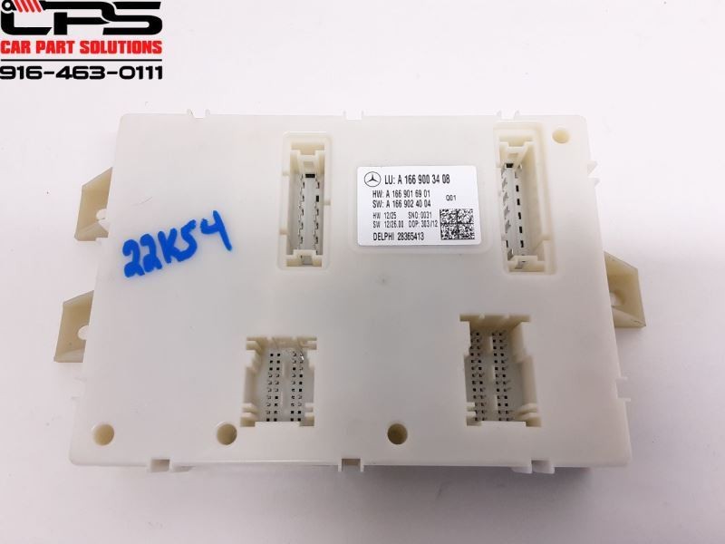 13-20 Mercedes GL450 ML350 GLE350 W166 X166 Rear SAM Module A1669003408 OEM