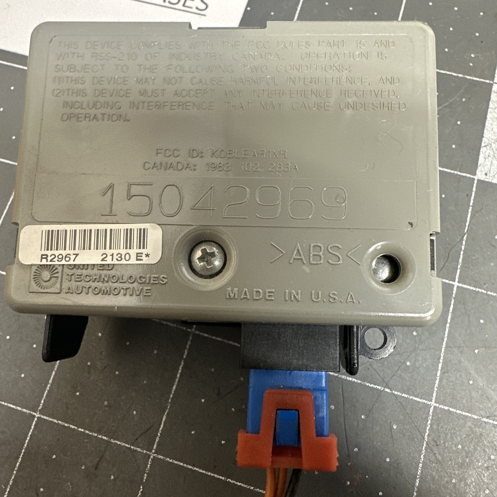 2001 2005 Chevy S10 Silverado GMC Sonoma Sierra Theft-Locking Module 15042969