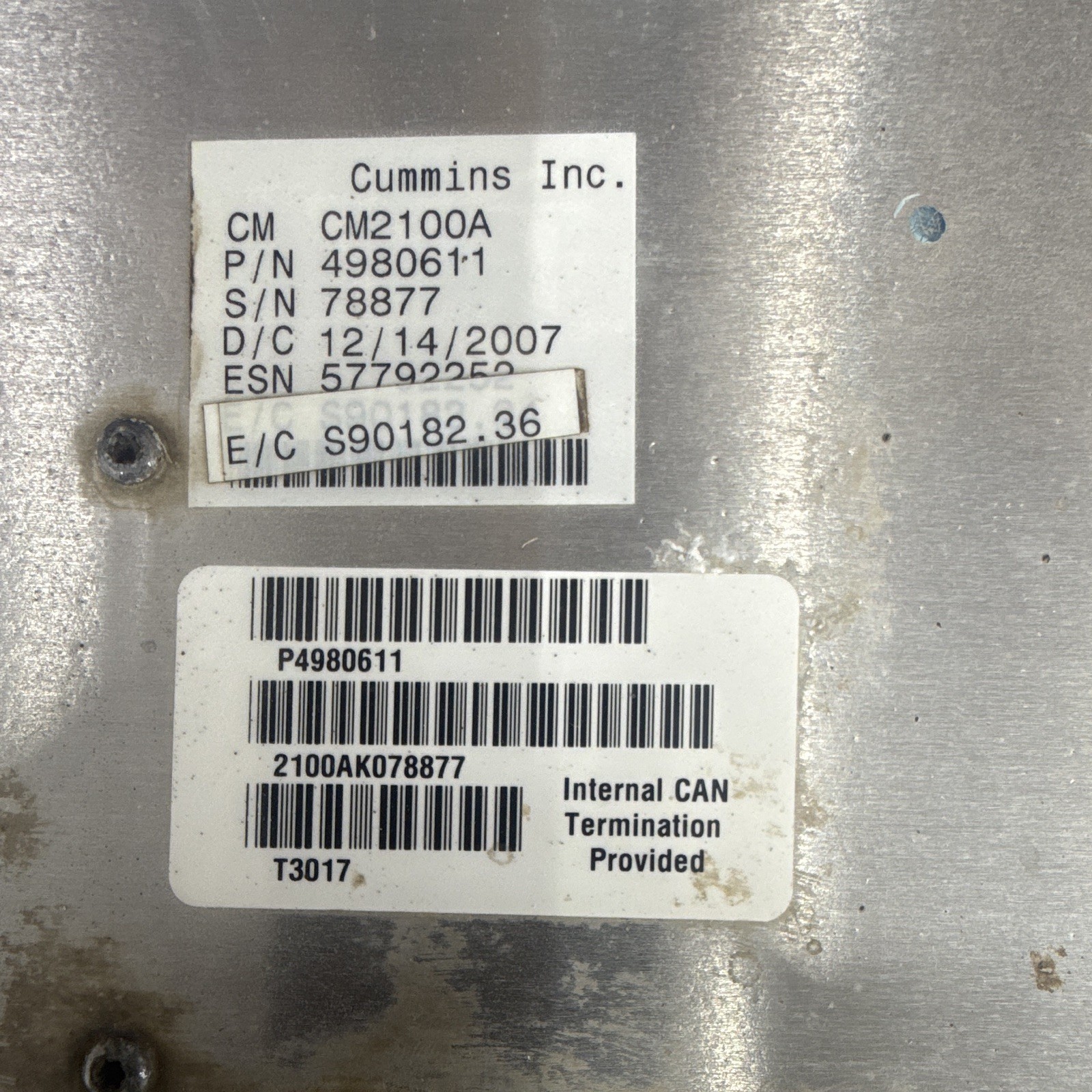 2008 Dodge 2500 3500 6.7 Cummins Turbo Diesel ECM CM2100A 4980611