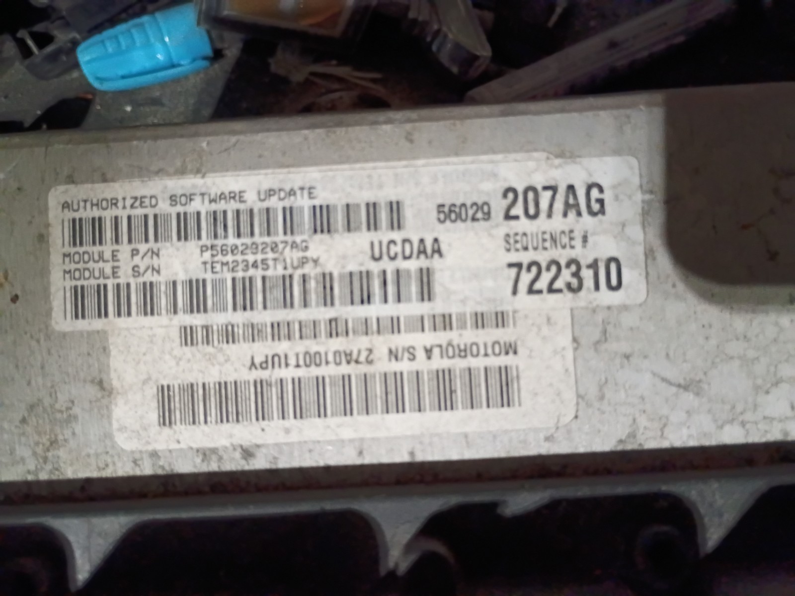 2006 DODGE RAM 1500 5.7L ENGINE CONTROL MODULE ECM ECU P56029207AG #L9A5M
