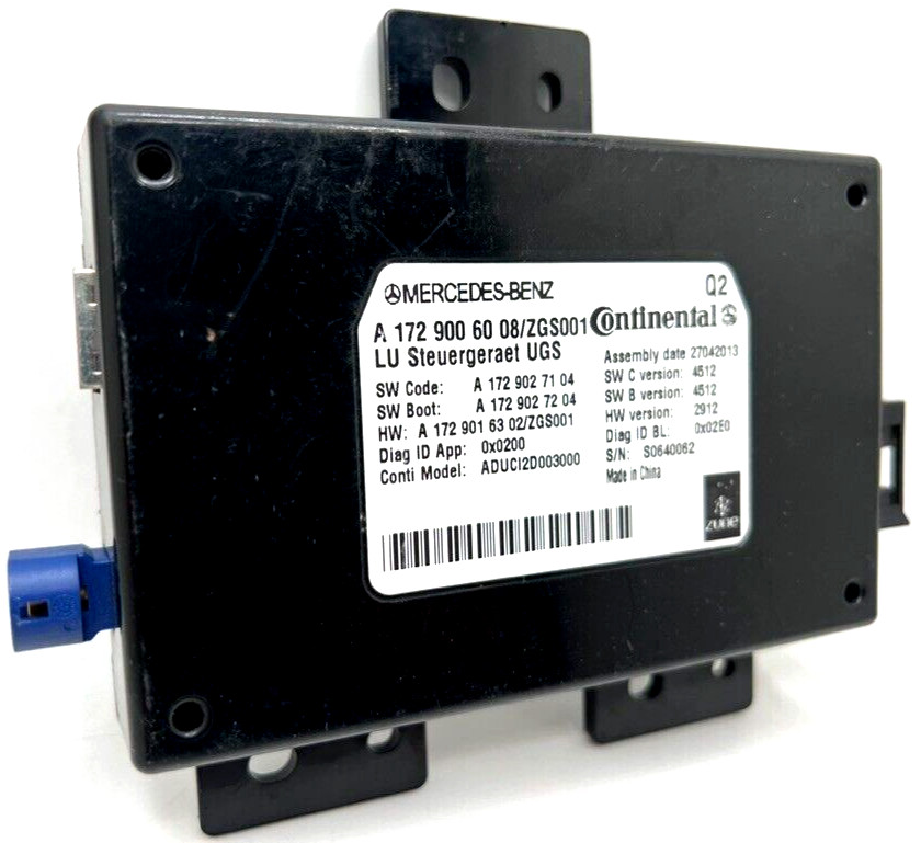 2013 Mercedes GLK350 Communication Control Module A1729006008