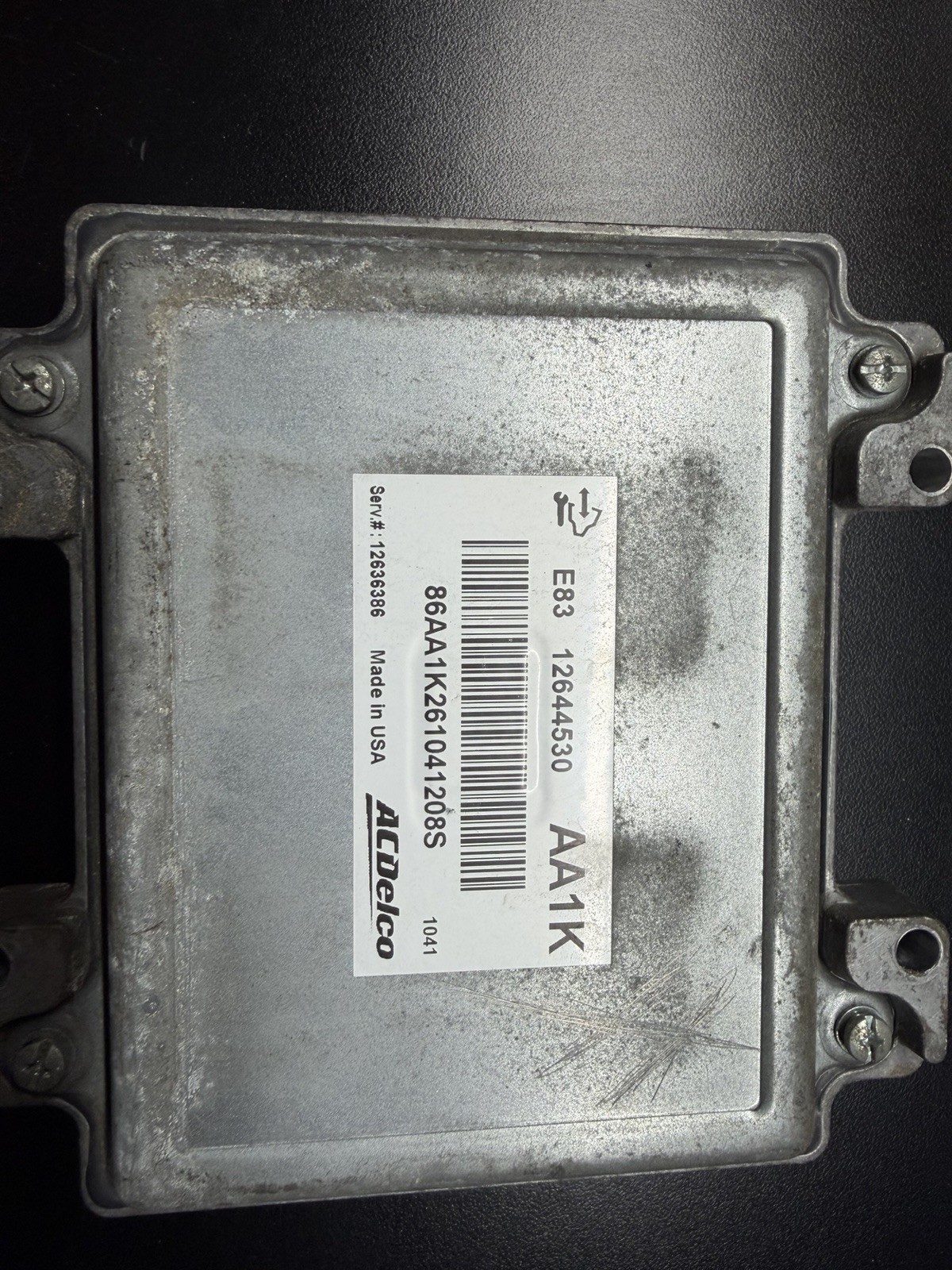 2011 2012 Chevrolet Cruze Engine Computer Control Module ECU ECM 12644530 E83