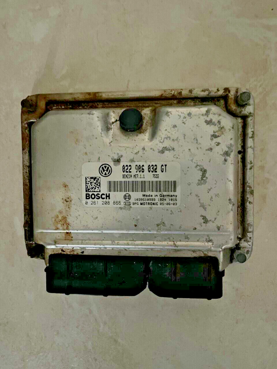 04-06 VW TOUAREG VR6 3.2L 24V A/T ENGINE COMPUTER MODULE ECM ECU 022 906 032 GT