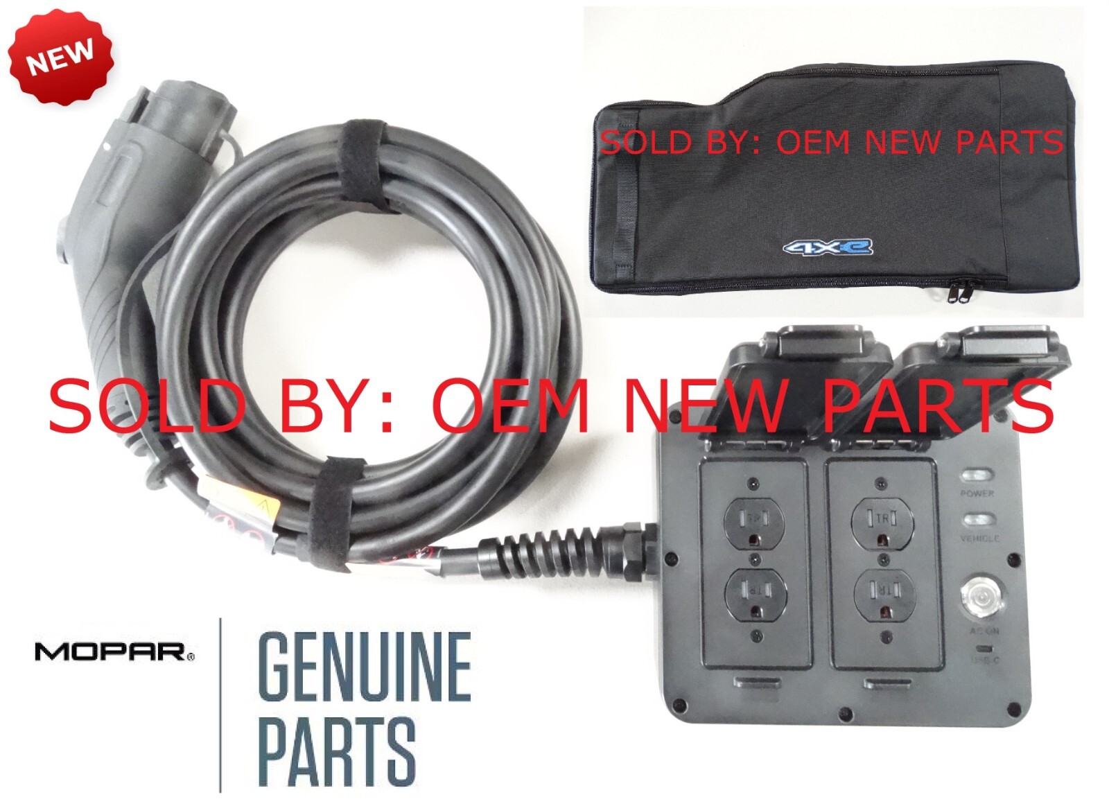 OEM New 2024 Jeep Wrangler Power Box 4XE 68522775AC and Caring Case