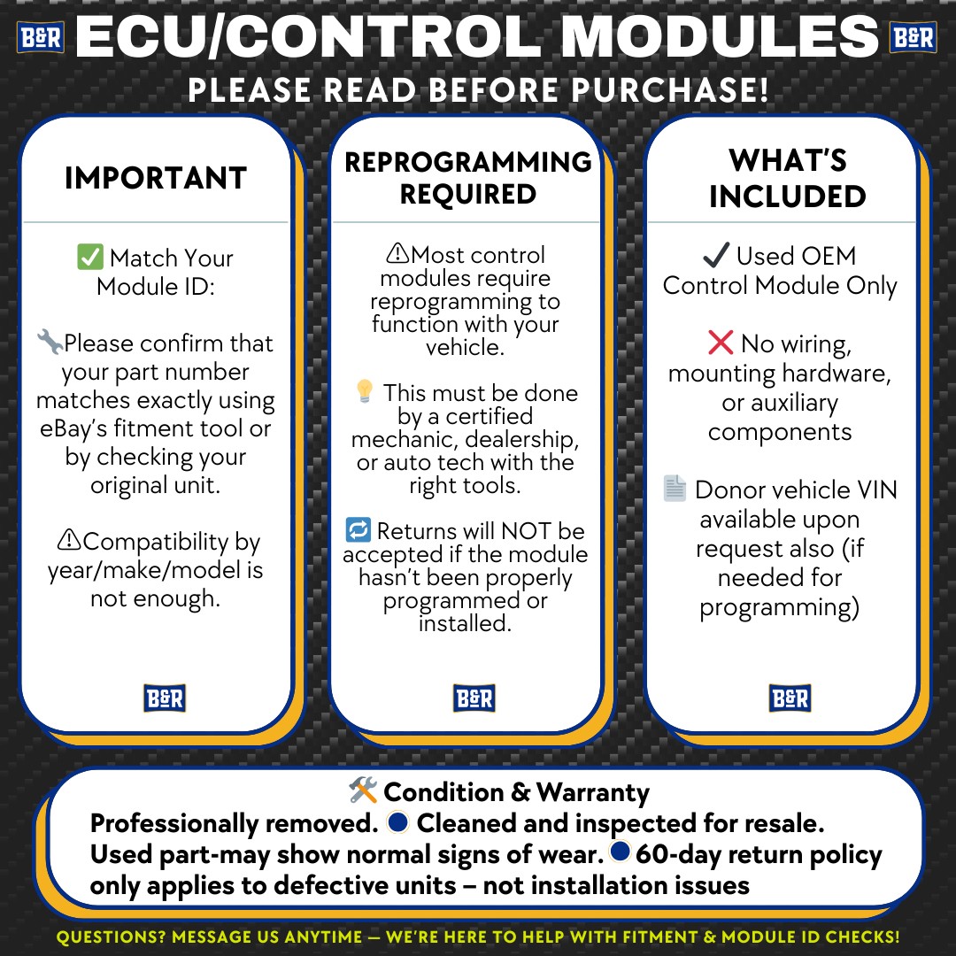Chassis ECM Body Control BCM Fits 18-21 EXPEDITION 31716995