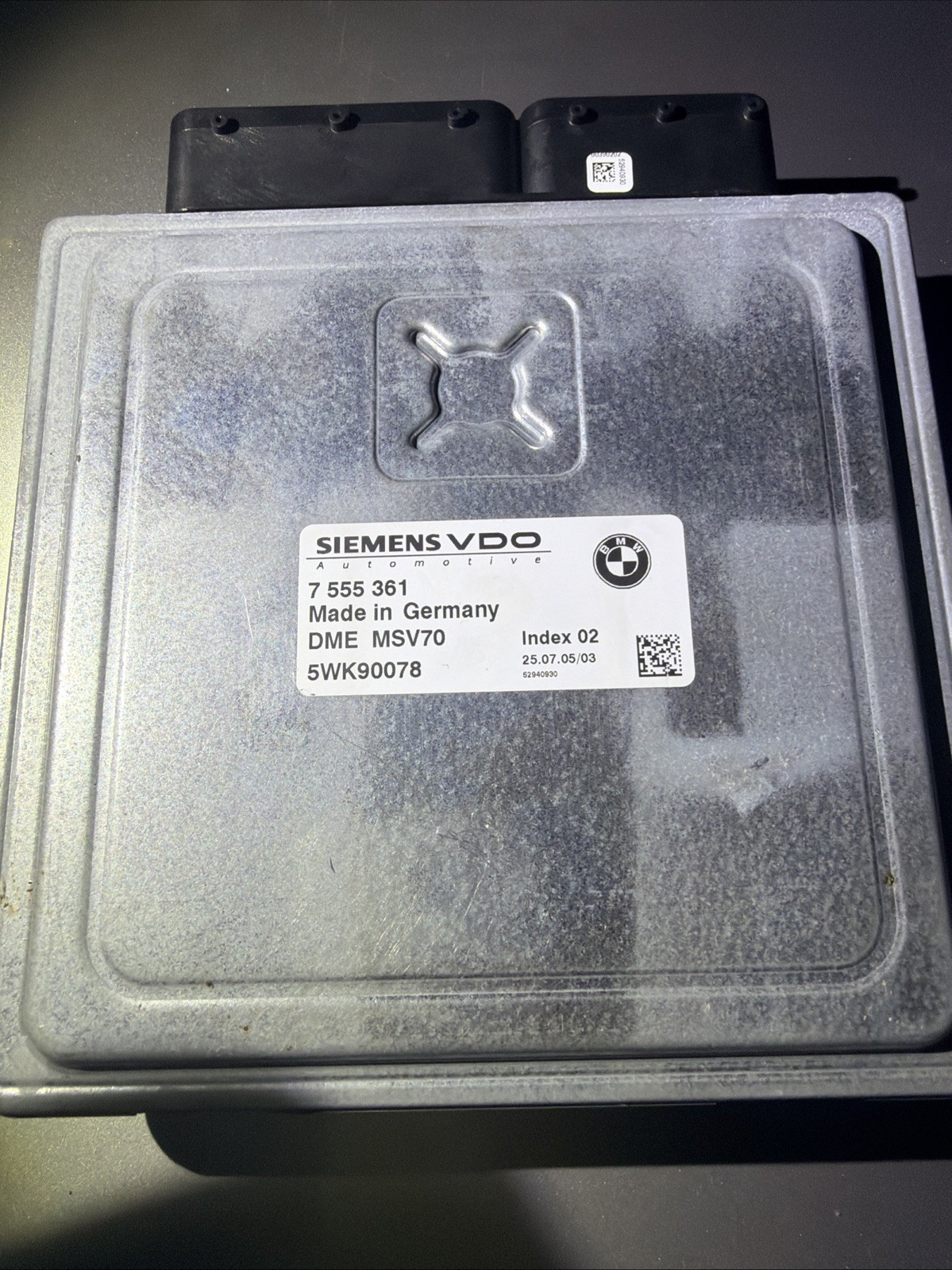 BMW DME MSV70 ECU 5WK90078 7555361 Engine Computer 325i 525i Z4 E60 E90 LOCKED