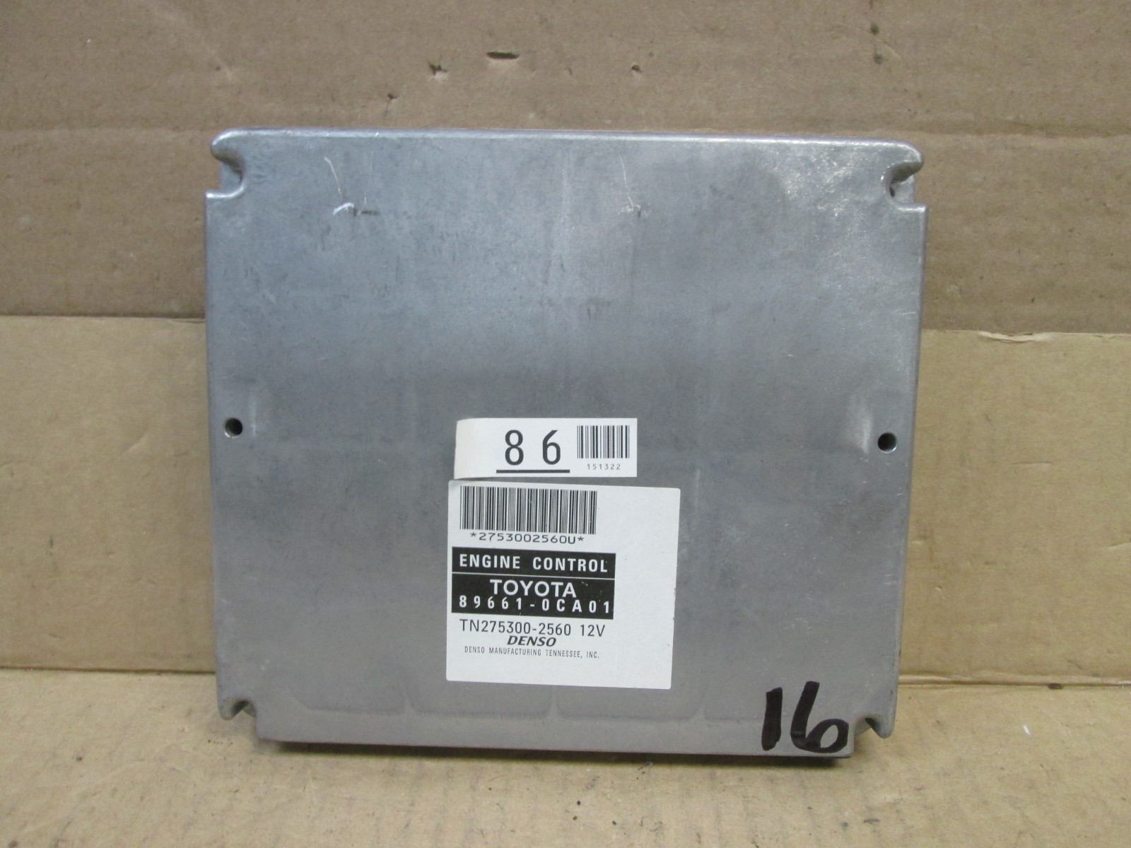 07 2007 Toyota Sequoia Engine Control Module Computer ECM ECU 89661-0ca01