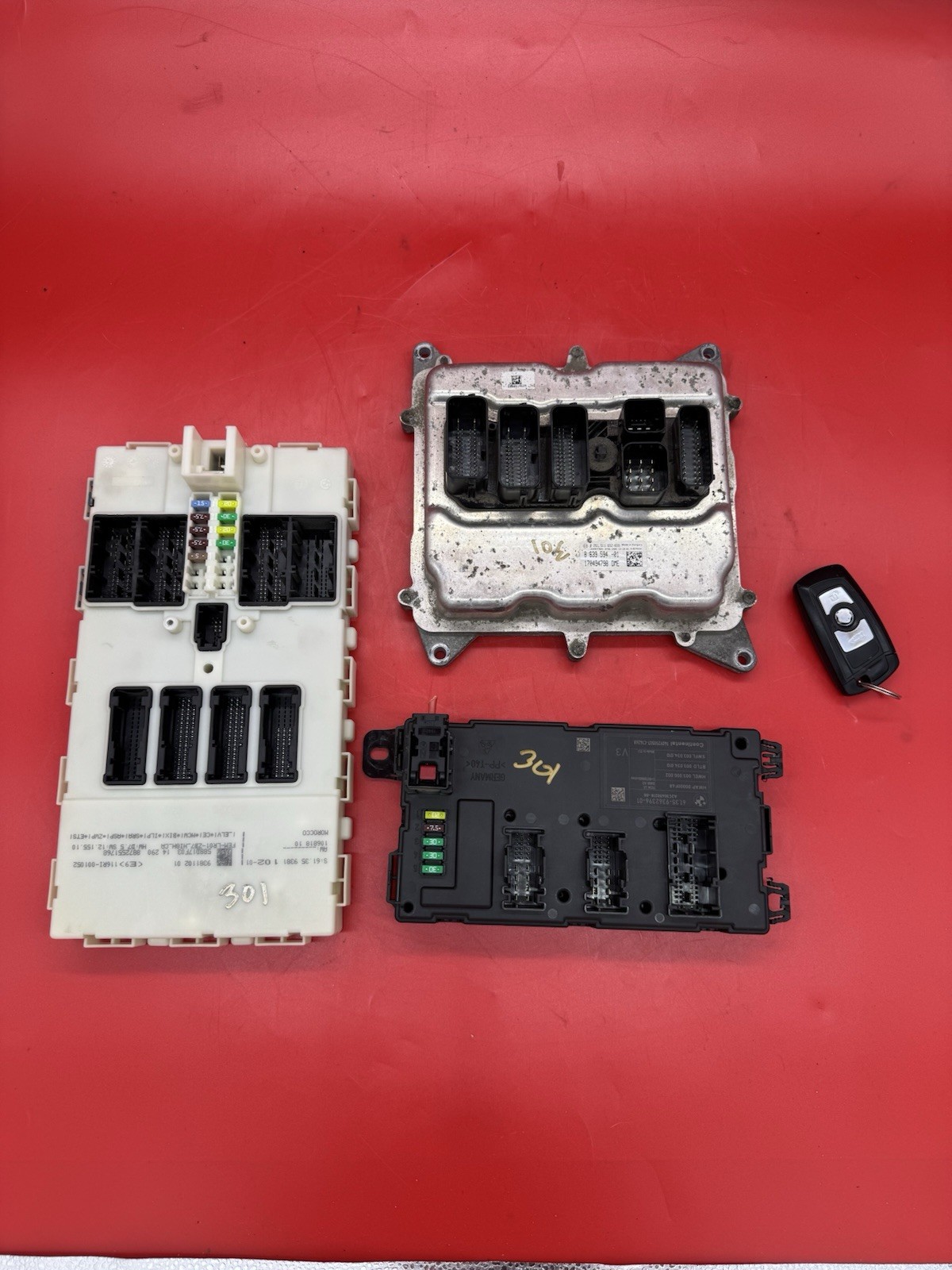 2012-2018 BMW 320i 328i F30 N20 N26 KEY DME ECU CAS FEM FRM MODULE SET *TESTED*
