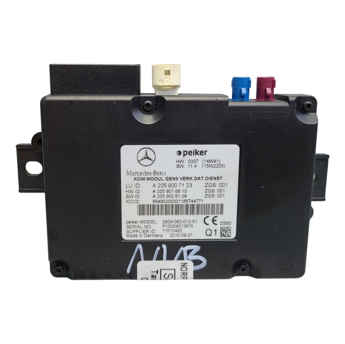 Mercedes E Class C207 Telematics Module A2059007123
