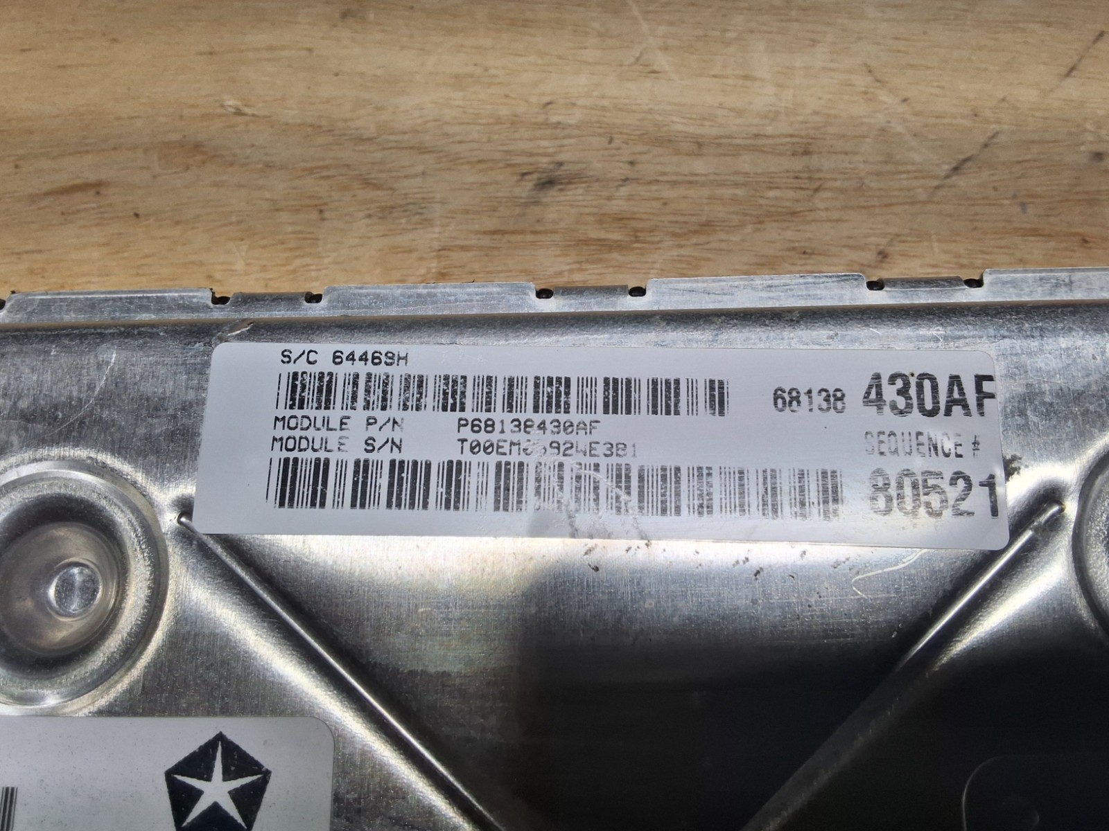 2012 Dodge Charger Chrysler 300 3.6 ECU engine computer P68138430AF
