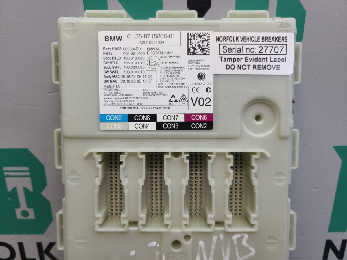 BMW G30 G31 5 Series BCU 8715805