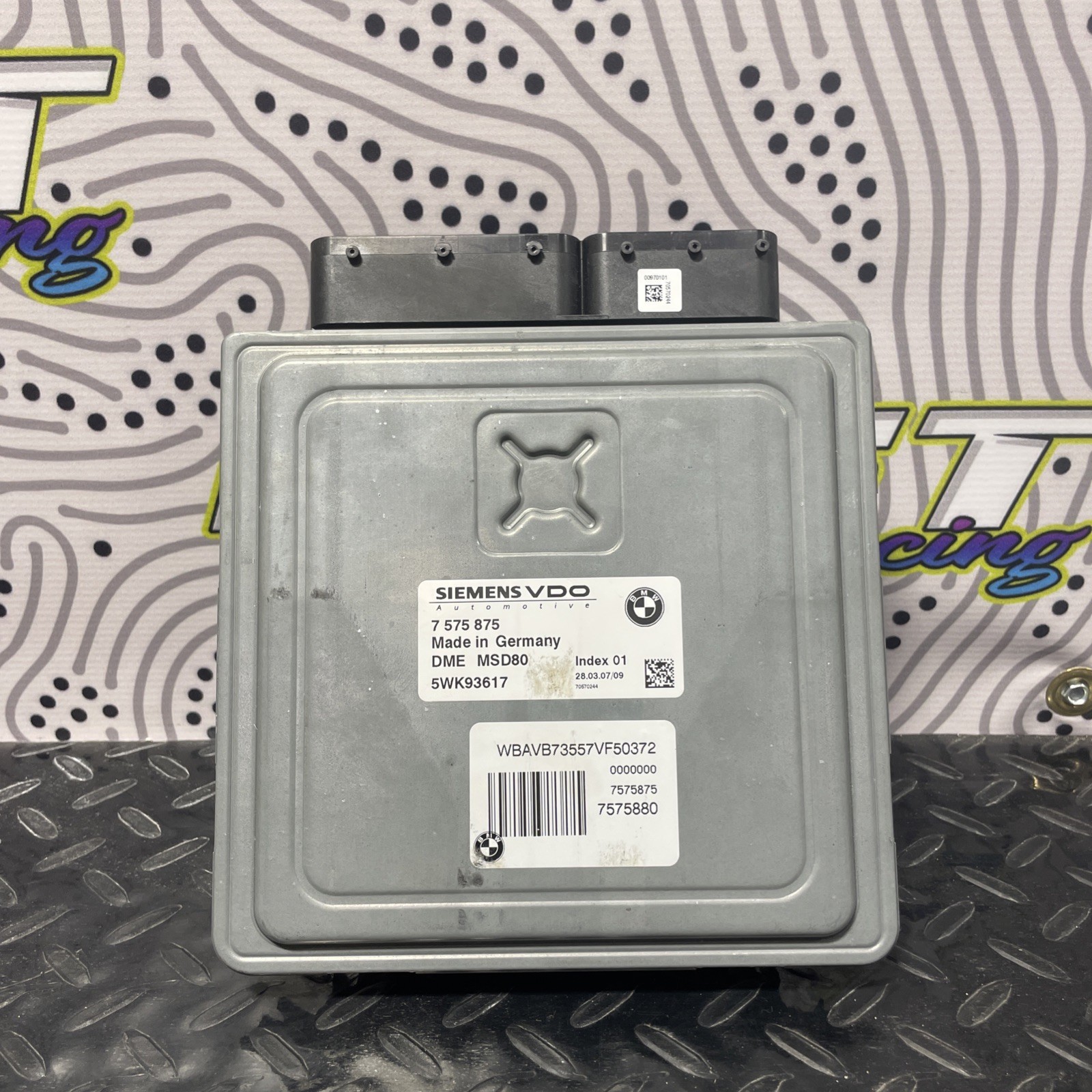 2008 BMW 335i N54 ENGINE CONTROL MODULE COMPUTER DME 7575875 MSD80