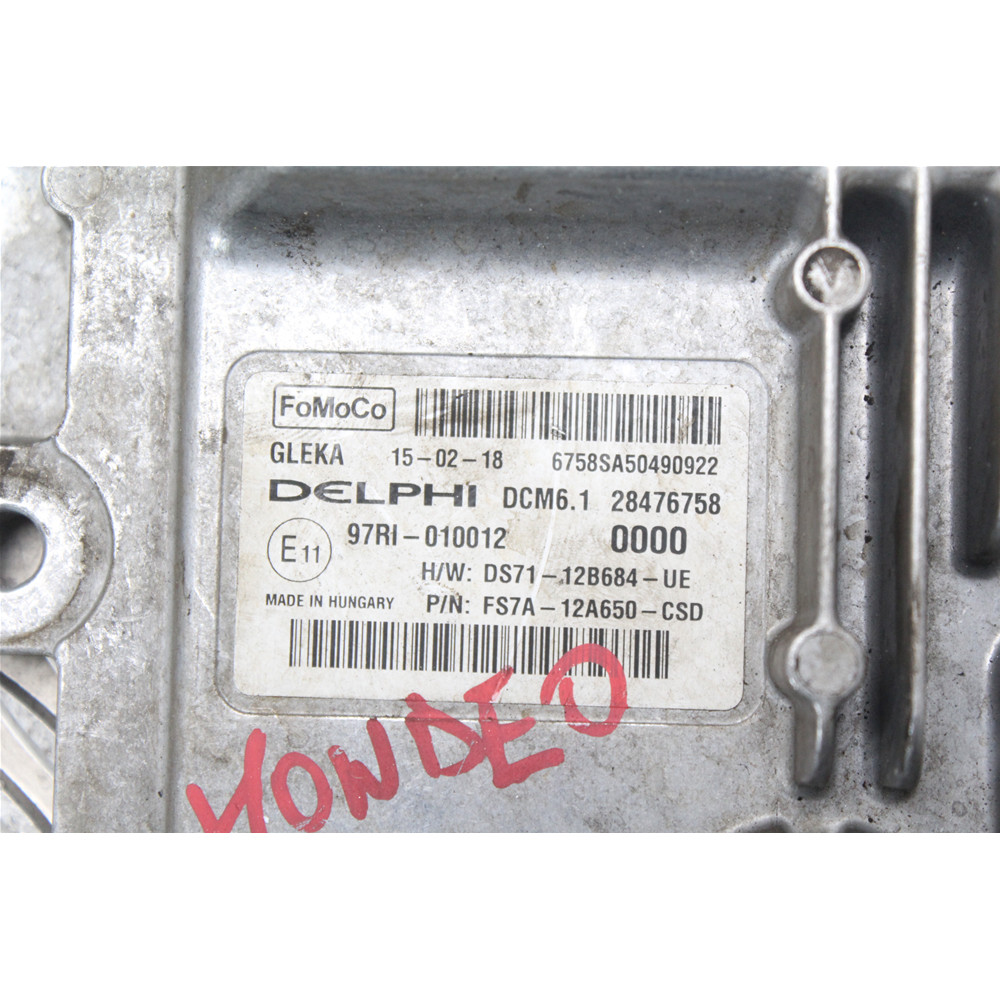 ENGINE CONTROL UNIT FORD MONDEO 5 [2012 ONWARDS] DS71-12B684-EU FS7A-12A650-CSD
