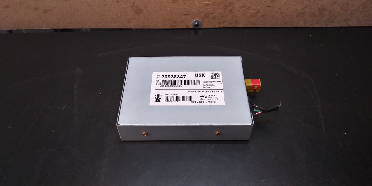 09 10 11 12 13 14 15 16 17 CHEVY TRAVERSE SATELLITE RECEIVER UNIT 20938347