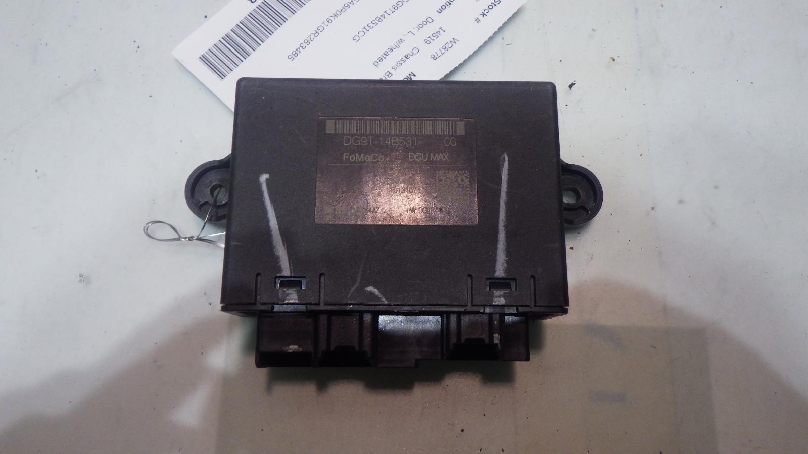 15 FORD FUSION Door MODULE DG9T14B531CG