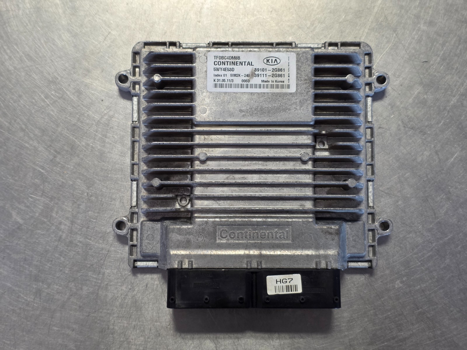 2011 Kia Optima 2.4L GDi Engine Control Module ECU ECM P/N 39101-2G861