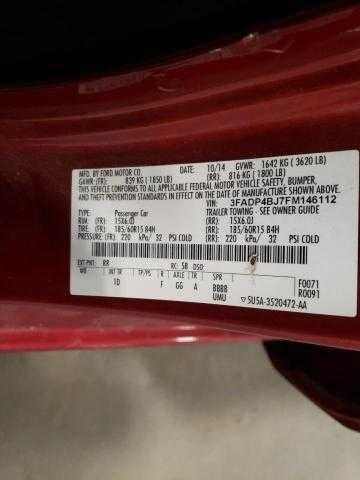 Collison Module Thru 03/19/17 Without Turbo 14-17 Ford Fiesta OEM