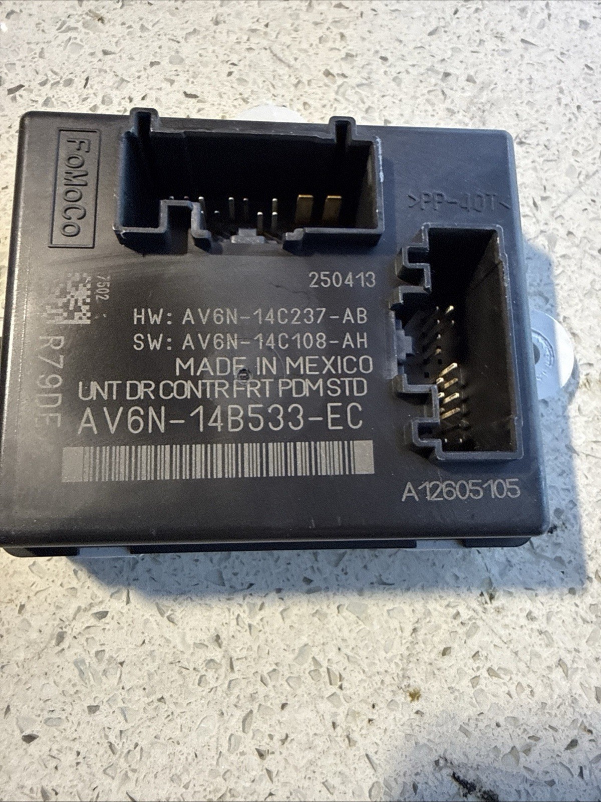 2013 2018 FORD C-MAX FRONT PASSENGER DOOR CONTROL MODULE UNIT RH AV6N-14B533. K6