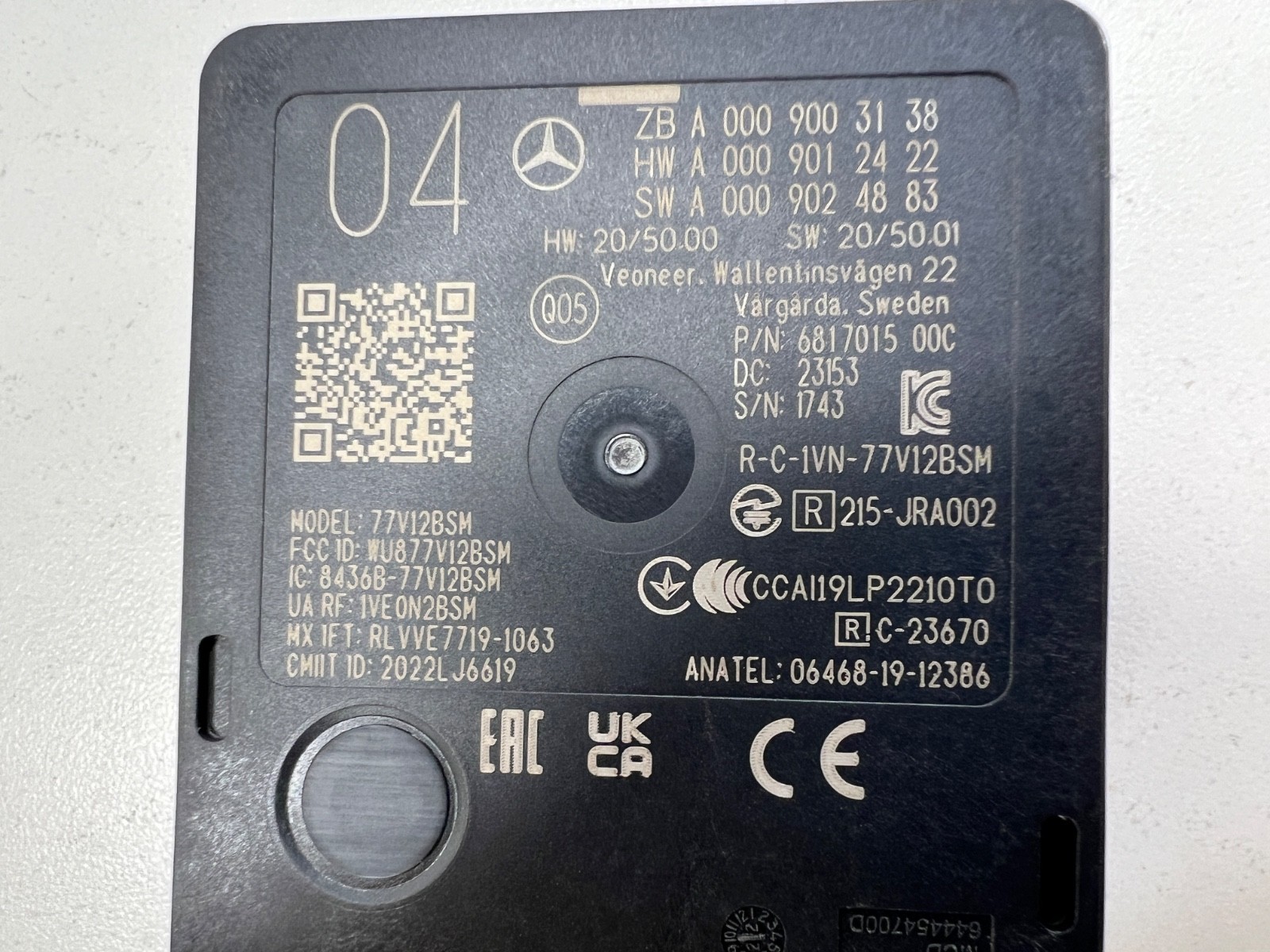 2023-2026 Mercedes GLC Rear Right Left Passenger Driver Blind Spot Sensor