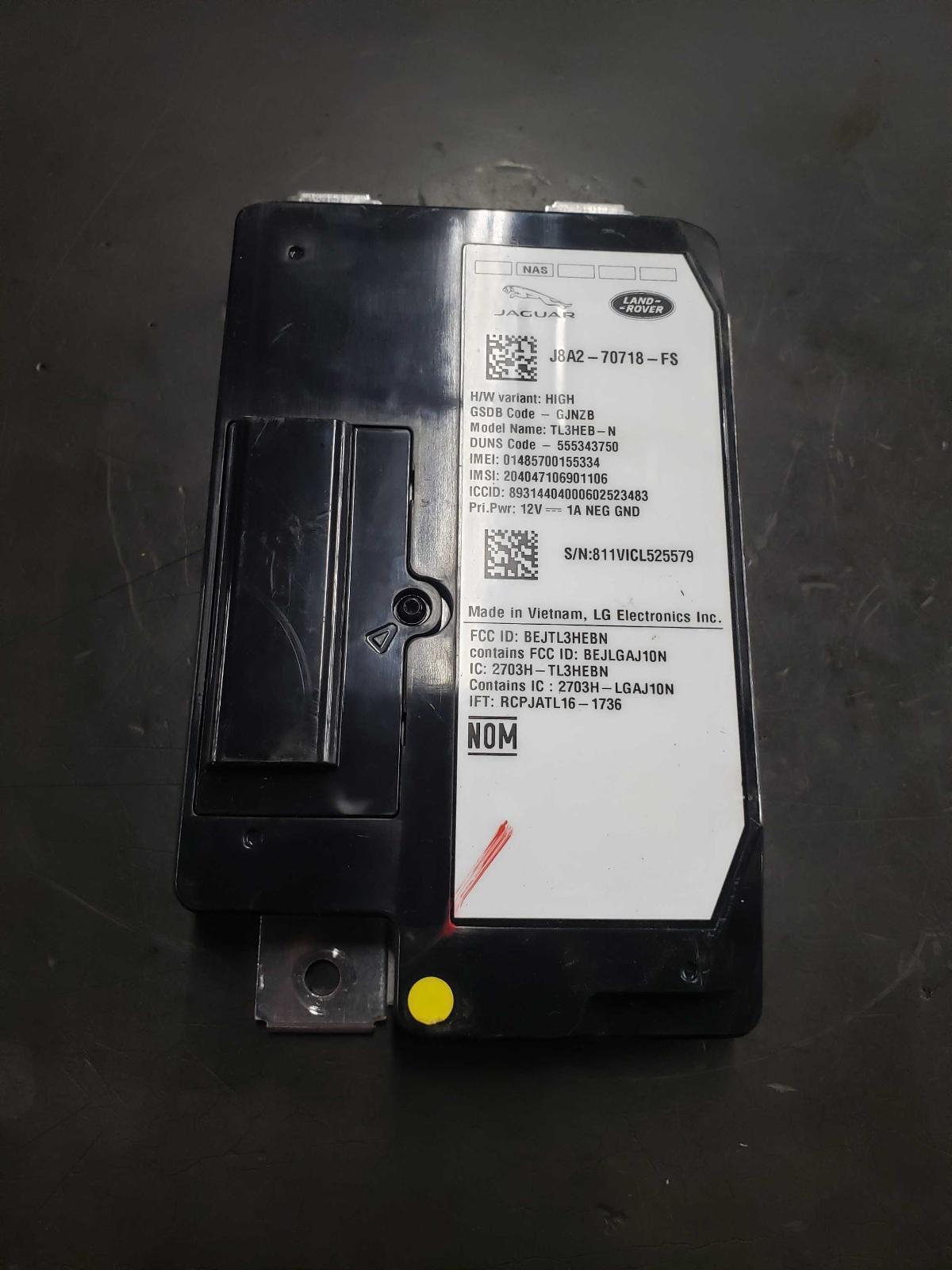 19 VELAR Telematics Control Module ID# J8A270718FS