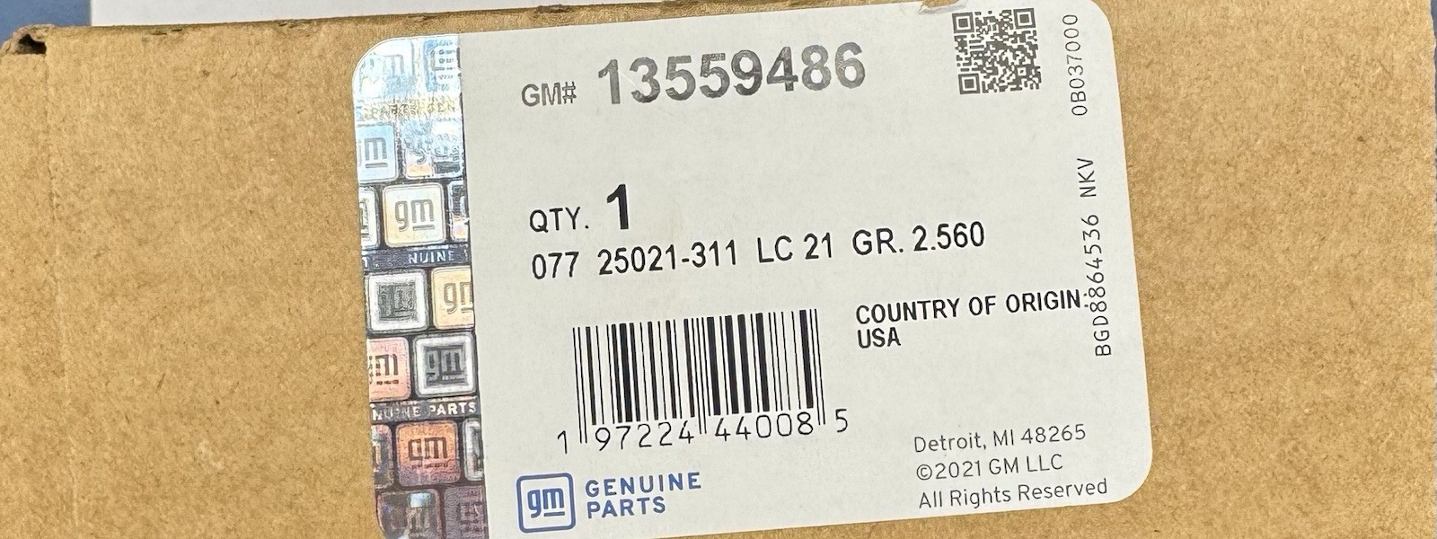 GM GENUINE 13559486 BODY CONTROL MODULE