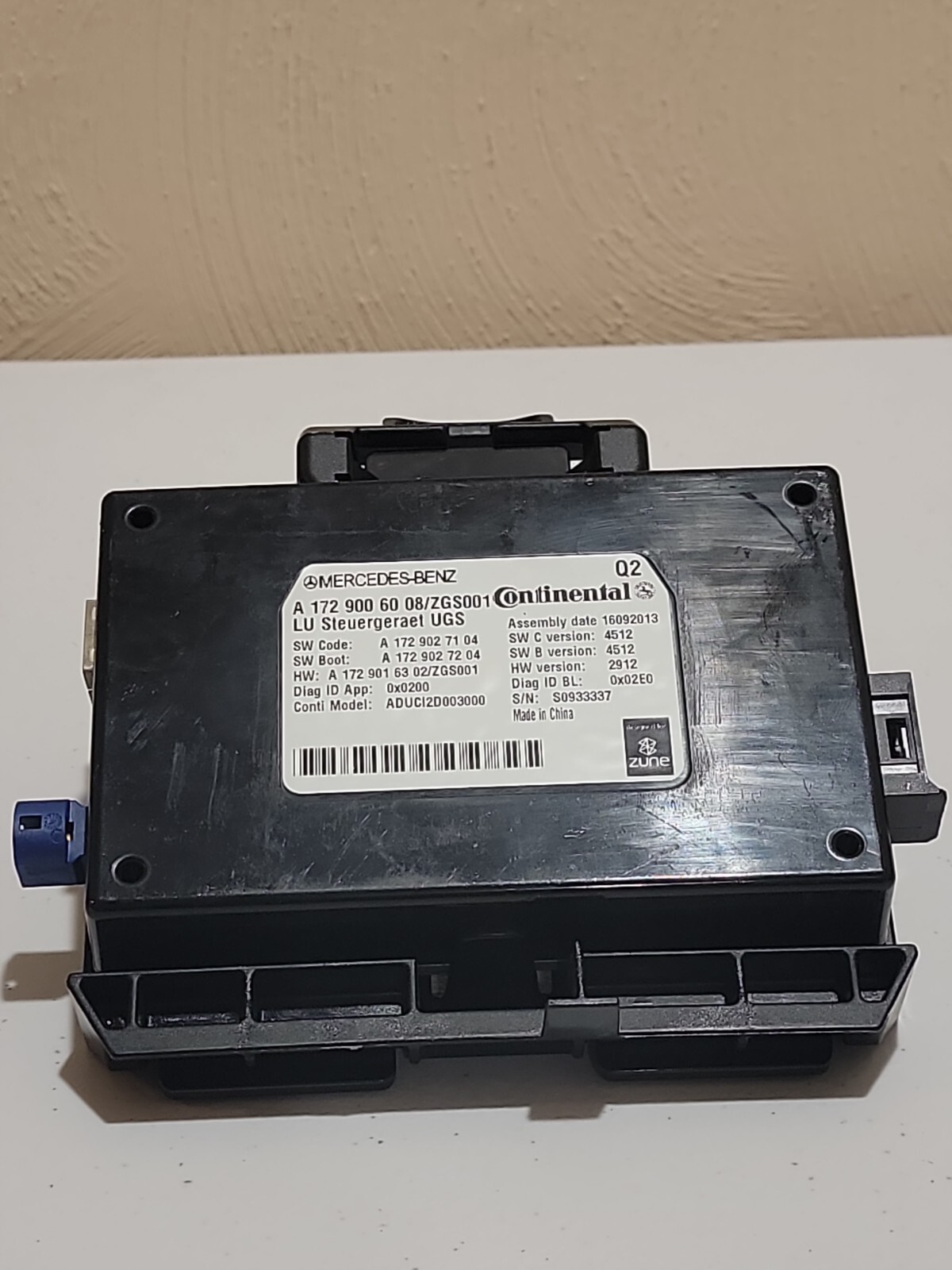 2014 MERCEDES BENZ E Class Infotainment Display Control Module OEM 1729006008