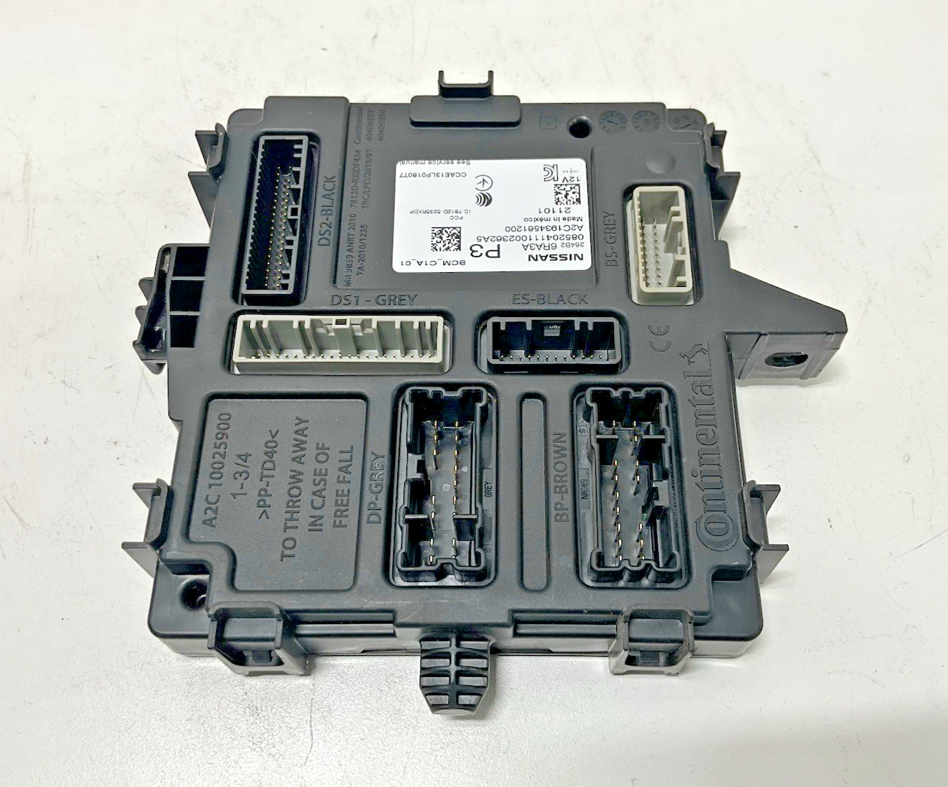 2021 Nissan Rogue Body Control Module 284B26RA3A OEM