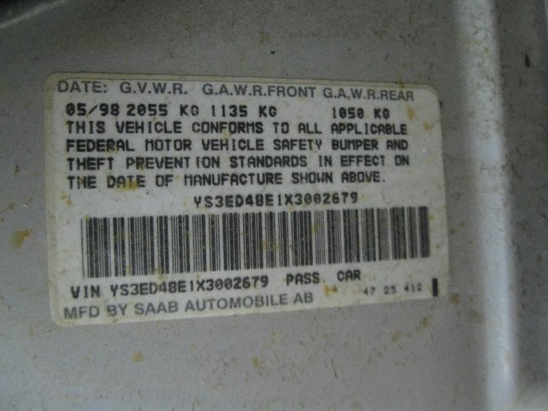 Chassis ECM Dash Integrated Control VIN E 4th Digit Fits 99-10 SAAB 9-5 100890